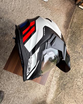 NEXX X.WED 2 VAAL CARBON CASCO NERO/ROSSO/BLU
