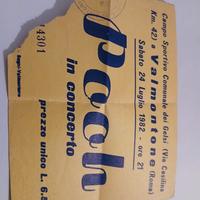 biglietto concerto pooh 1982