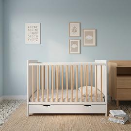lettino bianco in legno 