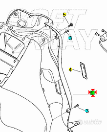 -Scudo interno Aprilia Scarabeo 50 AP8179651