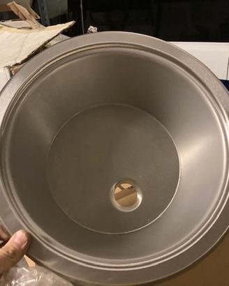 lavello incasso inox + coperchio diam 36 cm