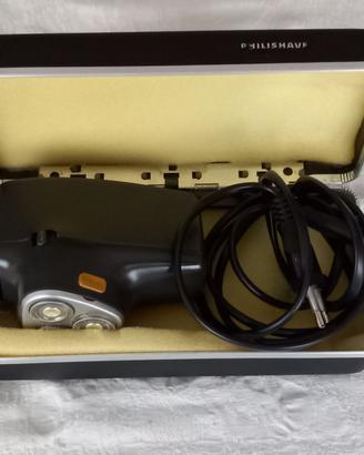 Rasoio elettrico vintage Philips con custodia