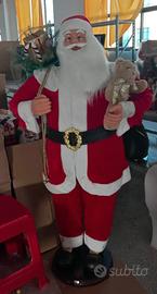 Babbo Natale suono e movimento alto 150 cm.