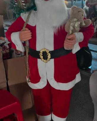 Babbo Natale suono e movimento alto 150 cm.