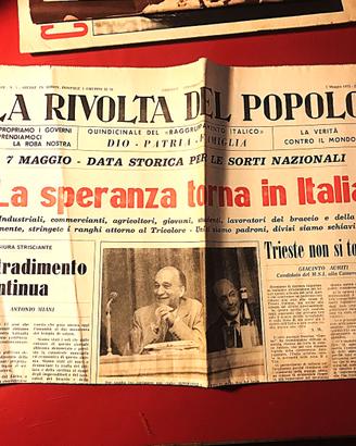 la rivolta del popolo edizione straordinaria 1972