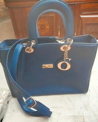 borsa donna colore blù 