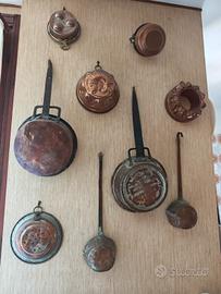 set pentolini in rame 