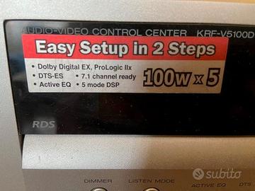 sintoamplificatore kenwood KRF-V5100D 100w+100w