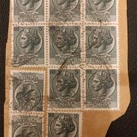 Francobollo Italia Siracusana lire 5