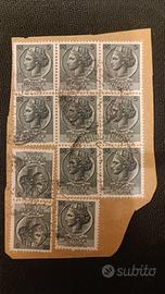 Francobollo Italia Siracusana lire 5