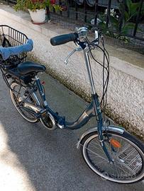 Bici elettrica pieghevole i-Bike Fold Green