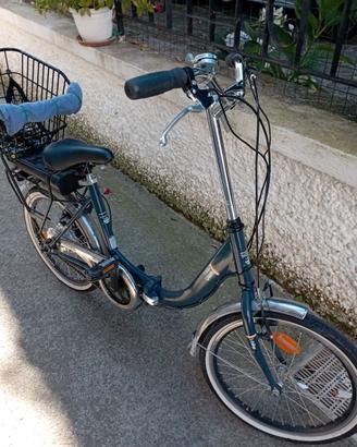Bici elettrica pieghevole i-Bike Fold Green