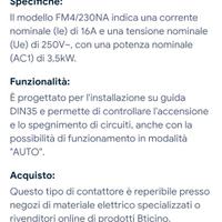 Contattore modulare BTicino