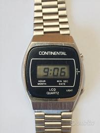 Orologio vintage Continental LCD Quarta digitale 