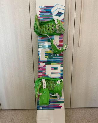 Tavola da Snowboard 152cm FTWO + attacchi ARTEC