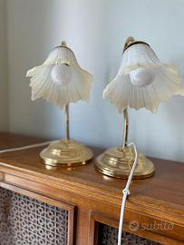 Coppia di Lampade da Tavolo/Comodino Vintage