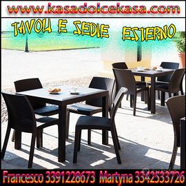 ANNUNCIO TAVOLI E SEDIE PER ARREDO GIARDINO SOLO99