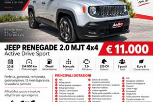 JEEP Renegade 2.0 Mjt 4WD Active Drive Sport 120cv