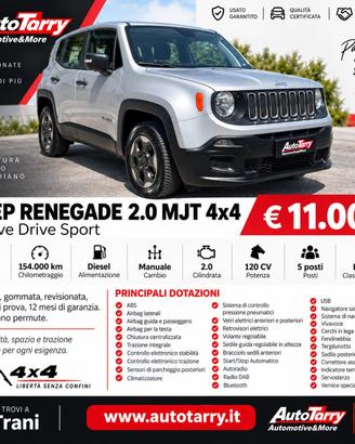 JEEP Renegade 2.0 Mjt 4WD Active Drive Sport 120cv