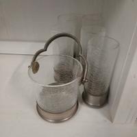 set bicchieri  e porta ghiaccio  vintage 