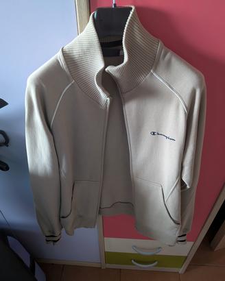 giacchetta full zip Champion beige taglia S 46 ita