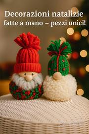 Decorazioni natalizie fatte a mano-pezzi unici