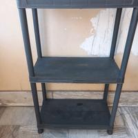 scaffale in polipropilene a 3 ripiani