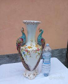 Grande Vaso Vintage con Pavoni