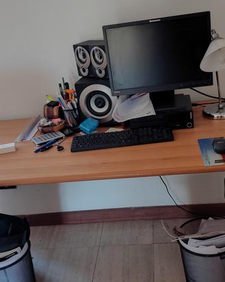 scrivania e lampadario 