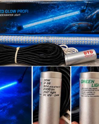 LAMPADA SUBACQUEA DTD LED GLOW PROFI BLU per calam