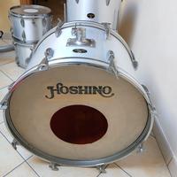Batteria Hoshino in mogano anni 70