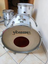 Batteria Hoshino in mogano anni 70