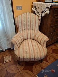 Coppia di poltroncine seconda metà dell'800