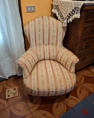 Coppia di poltroncine seconda metà dell'800