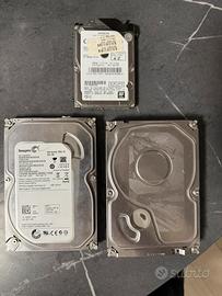 Hard disk in blocco 500GB + 500 GB + 2TB