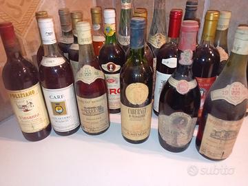 Bottiglie di vino da collezione