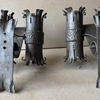 2 Appliques vintage in ferro battuto