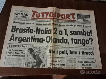 giornale tuttosport Argentina 78