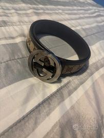 Gucci Vintage GG Supreme con Fibbia Doppia G