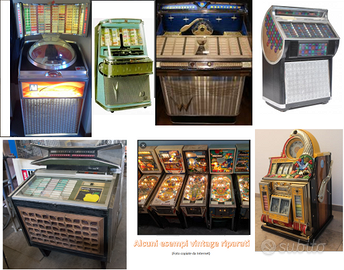 Riparazione Jukebox e Flipper anni 60, 70, 80, 90