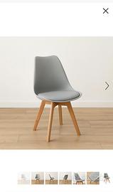 Sedia grigia cameretta