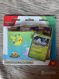 Blister 3 buste Pokemon 30 anniversario nuovo