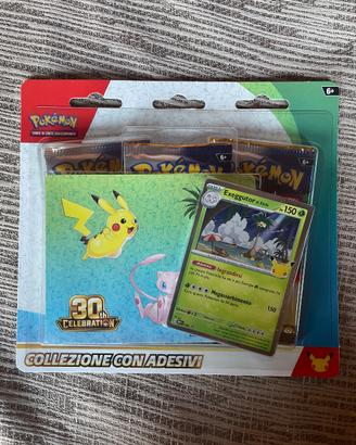 Blister 3 buste Pokemon 30 anniversario nuovo