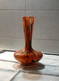 Vaso vetro opalino pop art vintage 