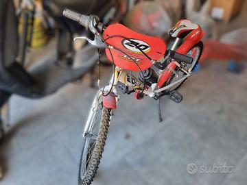 Bicicletta bambino 20” 6 marce – bianco/rosso