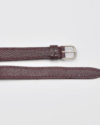 cinturino in vera lucertola 14mm bordeaux