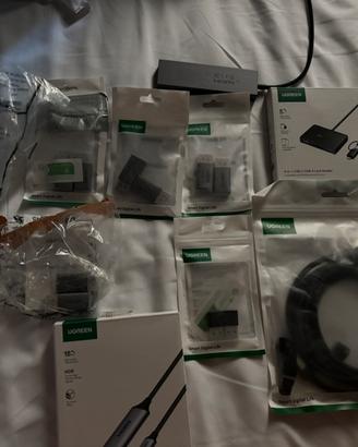 Adattatori hdmi, usbc-usb,docking,cavo lan,lettore