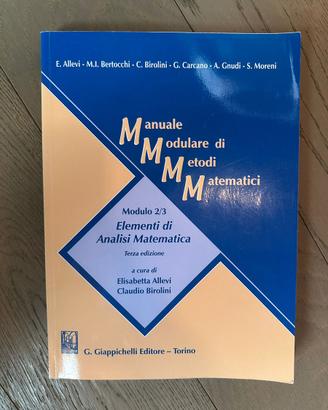Manuale Modulare di Metodi Matematici Modulo 2/3