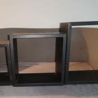 mensole da muro cubo nero