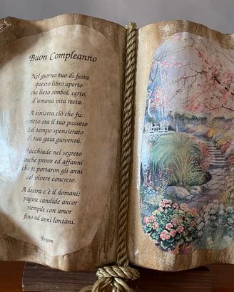 Libro soprammobile “Buon  Compleanno”
